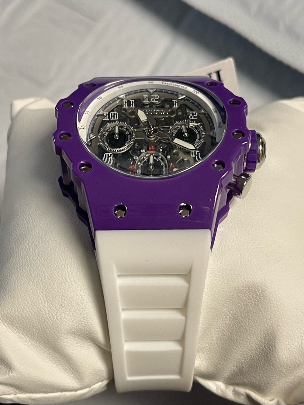 Invicta Racing Valyron Unisex Watch - 41mm, Purple & White
(69626) new - Picture 7 of 12